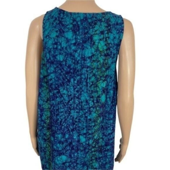 NNAMDI Ibenagu Spirit of Courage old style African tie dye sleeveless dress med - Picture 6 of 13